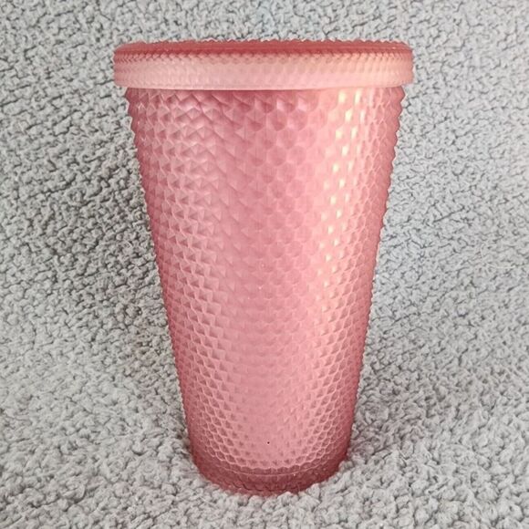 Starbucks 2022 Soft Touch Pink Lemonade Jelly Studded 16oz Tumbler Cold Cup - Picture 2 of 8